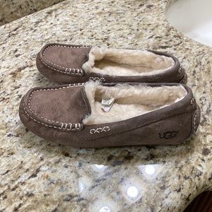 UGG lined slippers, size 8